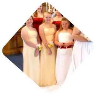 Alfred Angelo yellow formal dress